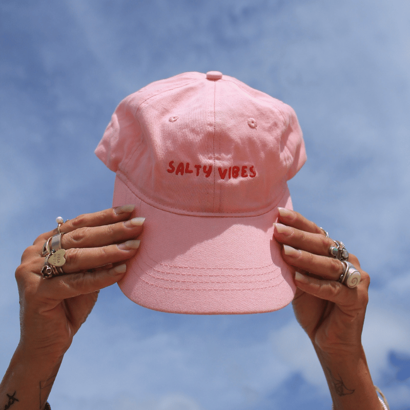 Pink Salty Vibes Relaxed Dad Cap