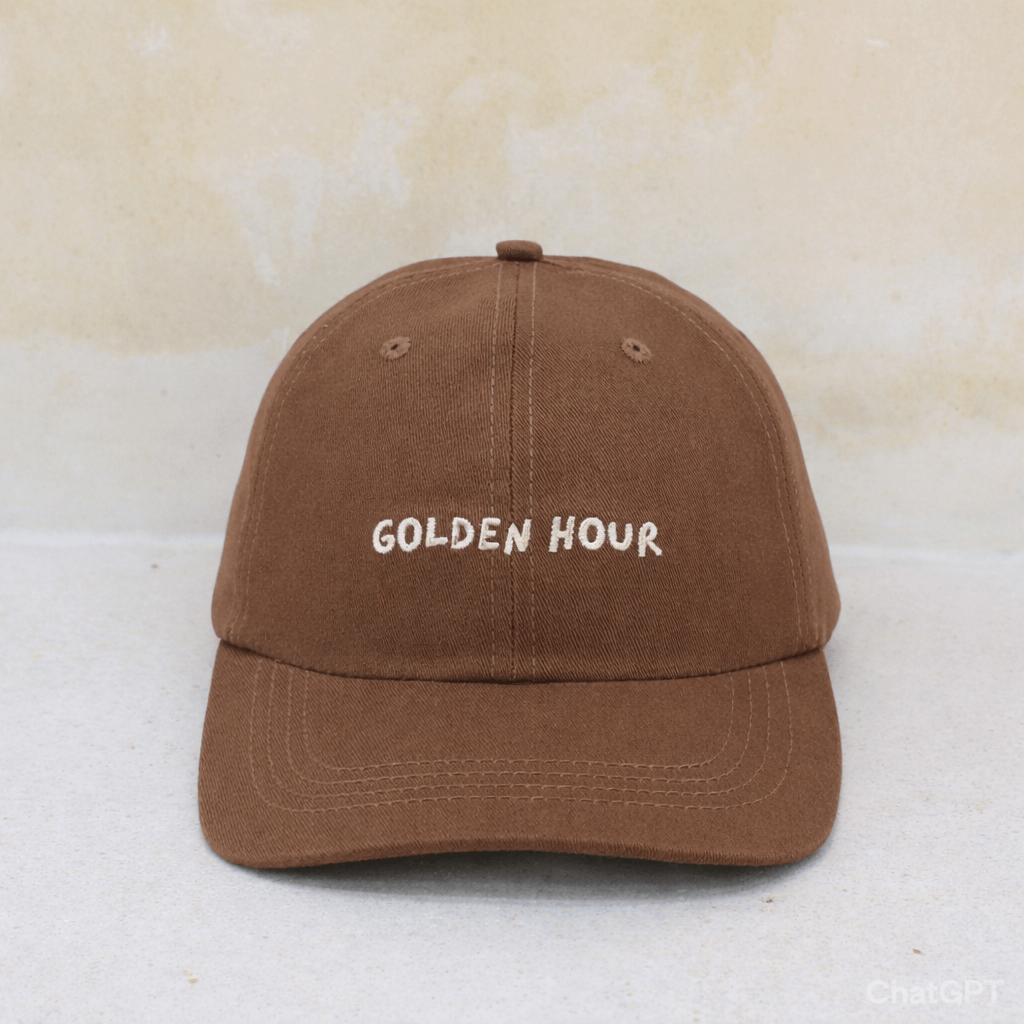100% cotton brown womens mid-profile dad cap australia