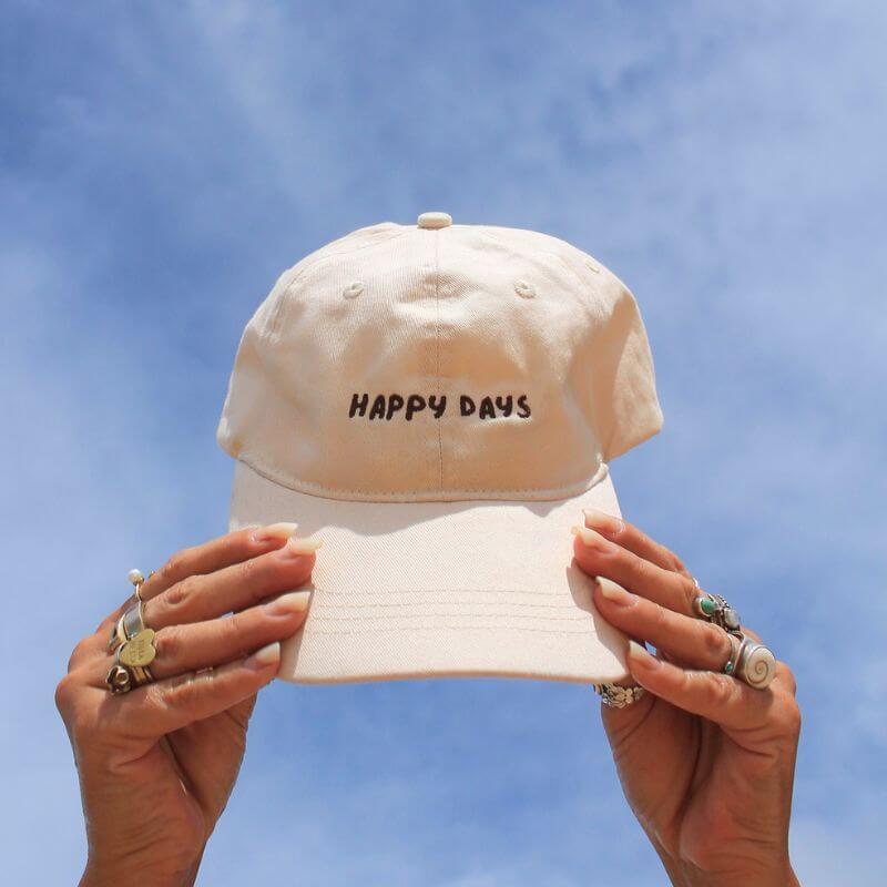 Happy Days Dad Cap Cream Cap Society