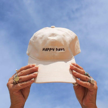 Happy Days Dad Cap Cream Cap Society